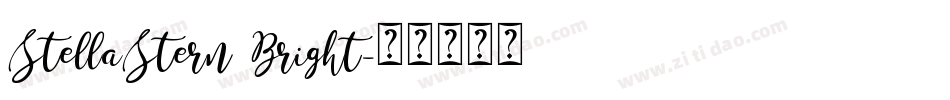 StellaStern Bright字体转换